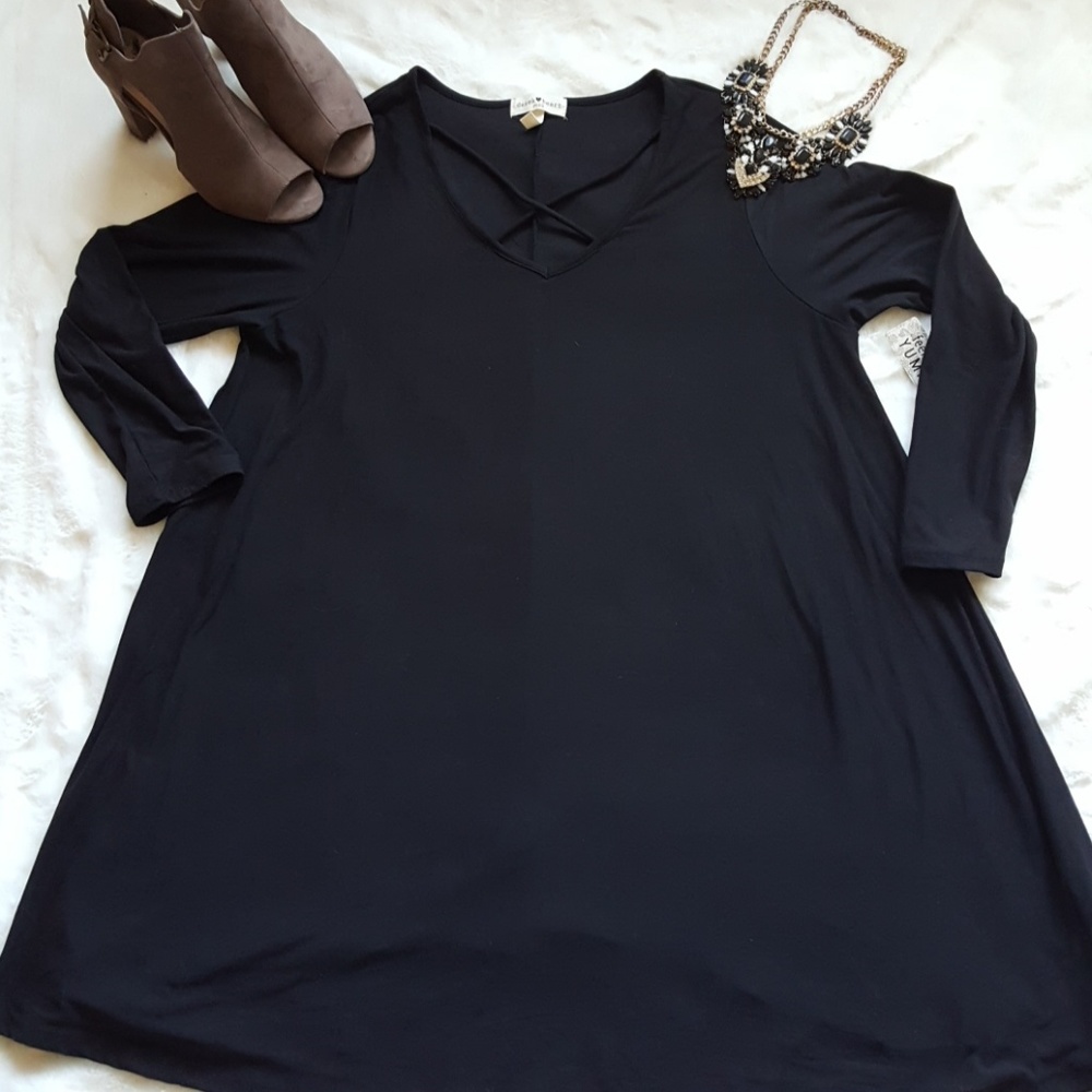 NWT- Derek Heart Cotton Shift Dress